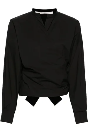 TELA Poplin wrap shirt