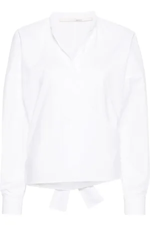 TELA Poplin wrap shirt
