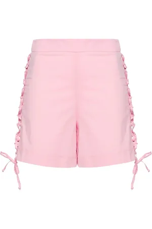FEDERICA TOSI Lace-up poplin shorts