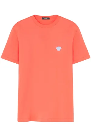 VERSACE Medusa-appliqué cotton T-shirt