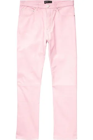 Purple Brand Straight-leg leather trousers