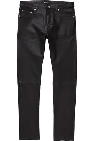 Purple Brand P001 leather skinny jeans