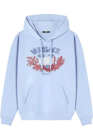 VERSACE University Coral embroidered hoodie
