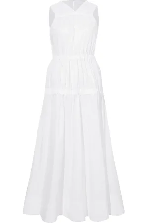 Proenza Schouler Libby ruched-detail cotton dress