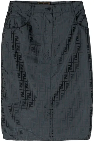 Fendi Zucca pencil skirt
