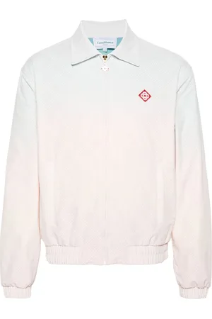 Casablanca Perforated-monogram gradient jacket