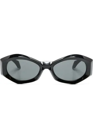 VERSACE Medusa plaque irregular-frame sunglasses