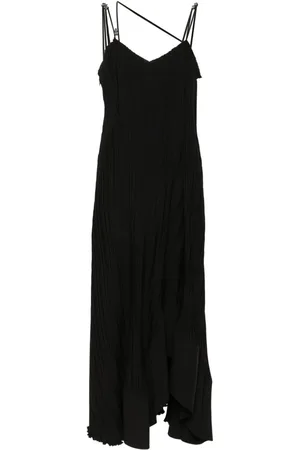 Lanvin Asymmetric-hem pleated dress