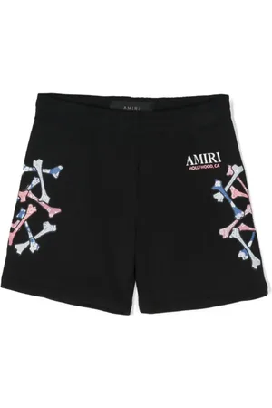 AMIRI Bone-print cotton shorts