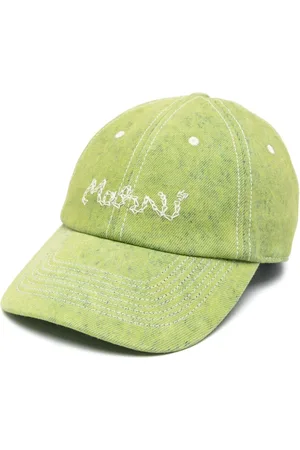 Marni Logo-embroidered denim hat
