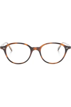 GARRETT LEIGHT Franklin round-frame glasses