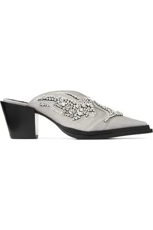 Jimmy Choo Cece 60mm glitter mules