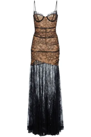 Retrofete Aliza lace detailing long dress