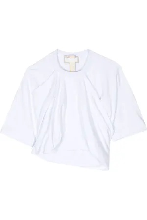 Litkovskaya Graceful draped cotton T-shirt