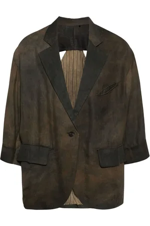 ZIGGY CHEN Cut-out draped blazer