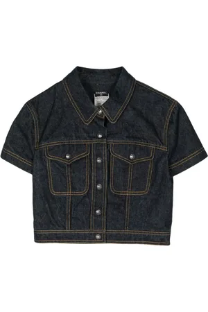 CHANEL 1997 cropped denim shirt