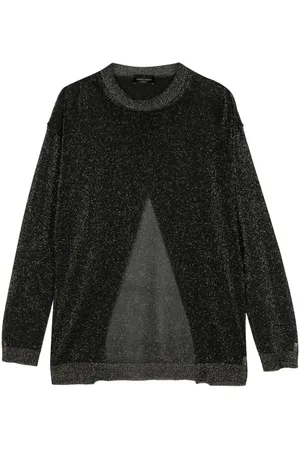 Roberto Collina Slit-detail metallic jumper