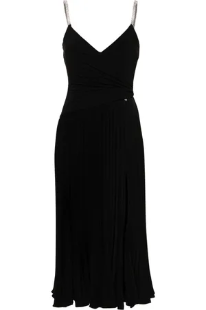 NISSA Sleeveless pleated midi dress