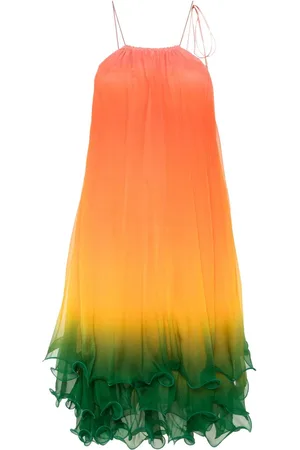 Casablanca Rainbow Gradient midi dress