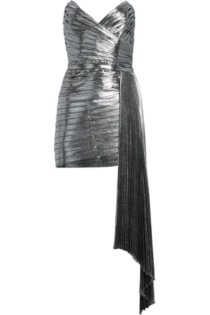 Retrofete Kenzie metalllic effect mini dress