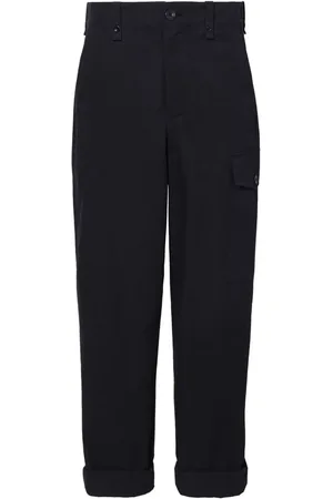 Proenza Schouler High-rise cotton-linen blend trousers