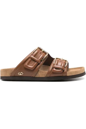 VALENTINO GARAVANI VLogo-logo leather sandals