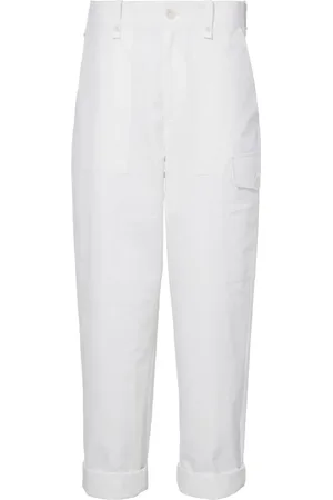 Proenza Schouler Tapered-leg cotton-linen blend trousers