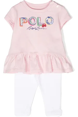 Ralph Lauren Logo-print cotton trouser set (set of two)