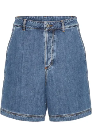VALENTINO GARAVANI VGold detail denim shorts