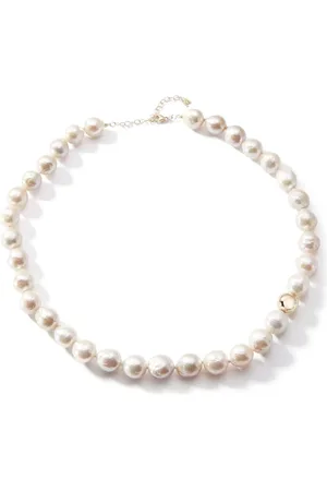 Mateo 14kt yellow gold Baroque pearl necklace