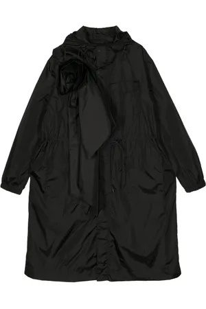 Simone Rocha Rose-appliqué utility tech parka