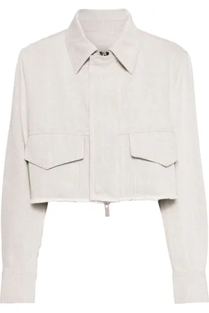 SYSTEM Cropped cotton jacket