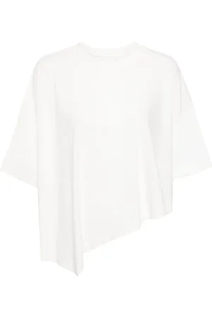 SYSTEM Asymmetric drop-shoulder T-shirt
