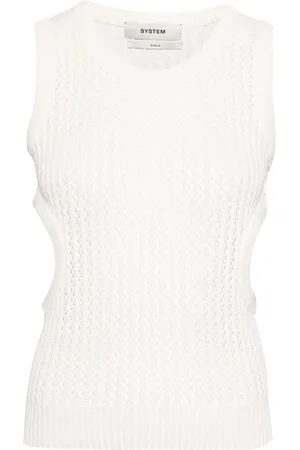 SYSTEM Skashi crochet-knit tank top