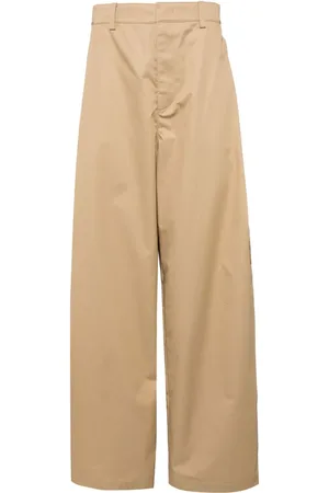 SYSTEM Wide-leg cotton cargo trousers