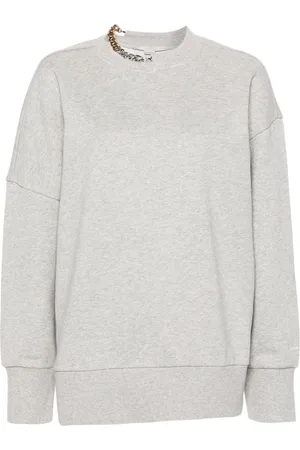 Stella McCartney Chain-link-detailing mélange sweatshirt