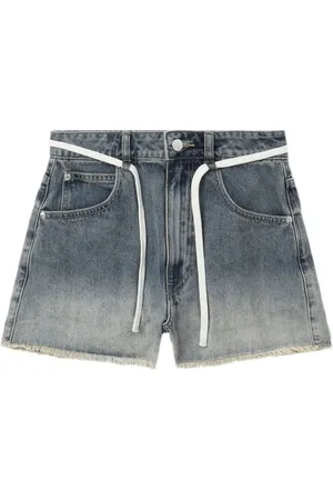 Izzue Gradient-wash denim shorts