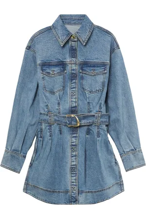 AJE Belted denim dress