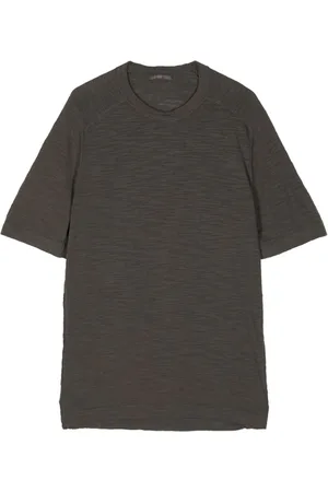 TRANSIT Round-neck cotton-blend T-shirt