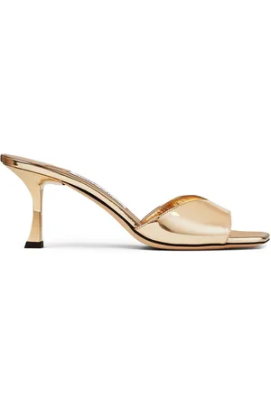 Jimmy Choo Skye 70mm metallic mules
