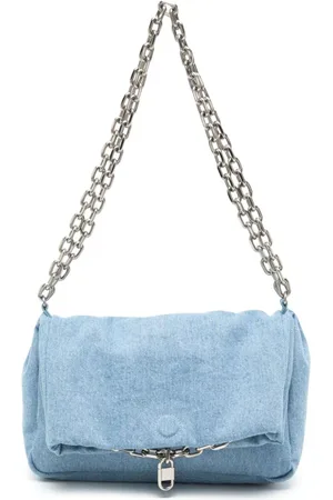 SYSTEM Padded denim shoulder bag