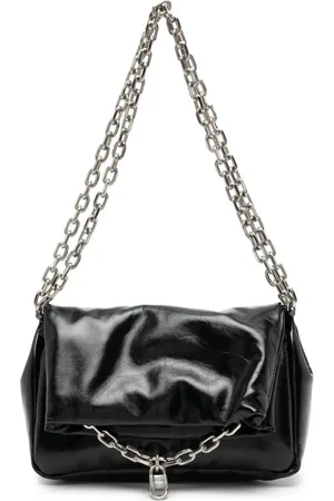SYSTEM Padded leather shoulder bag