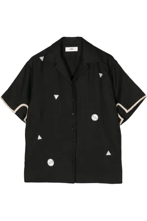 Muller Of Yoshiokubo Lino crystal-embellished linen shirt