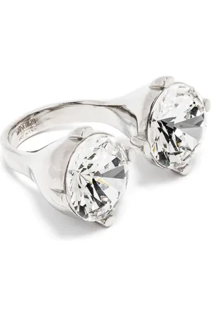Moschino Glass crystal chunky ring