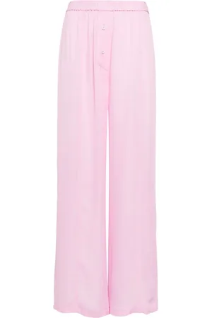 Kiki de Montparnasse Georgette palazzo silk trousers