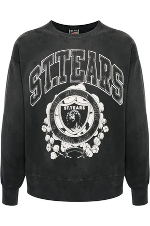 SAINT MXXXXXX Logo-print cotton sweatshirt