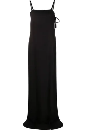 Saint Laurent Square-neck sleeveless dress
