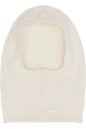 Saint Laurent Logo-plaque cashmere beanie
