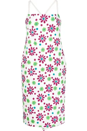 Saint Laurent Floral-print knee-length dress