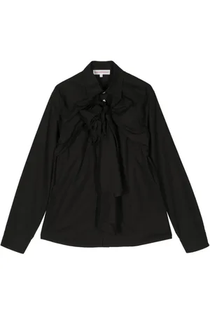 WALTER VAN BEIRENDONCK Bow-detail cotton shirt